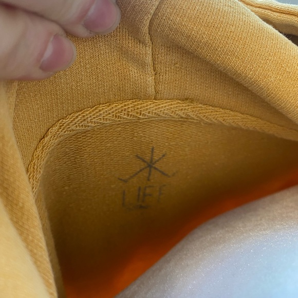 Kiss the Moon Terry Hoodie - Yellow - Picture 4 of 5
